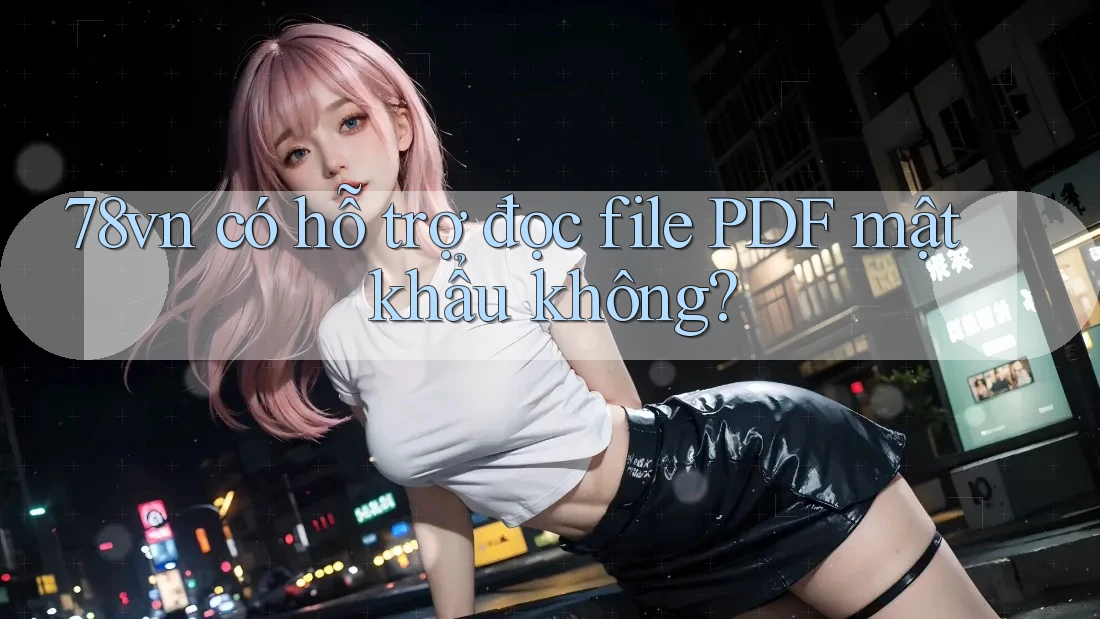 78vn có hỗ trợ đọc file PDF mật khẩu không?