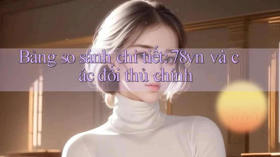Bảng so sánh chi tiết: 78vn và các đối thủ chính