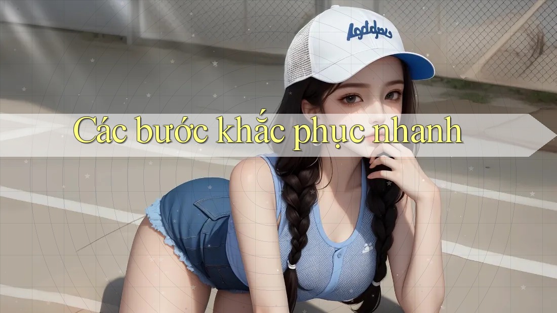 Các bước khắc phục nhanh