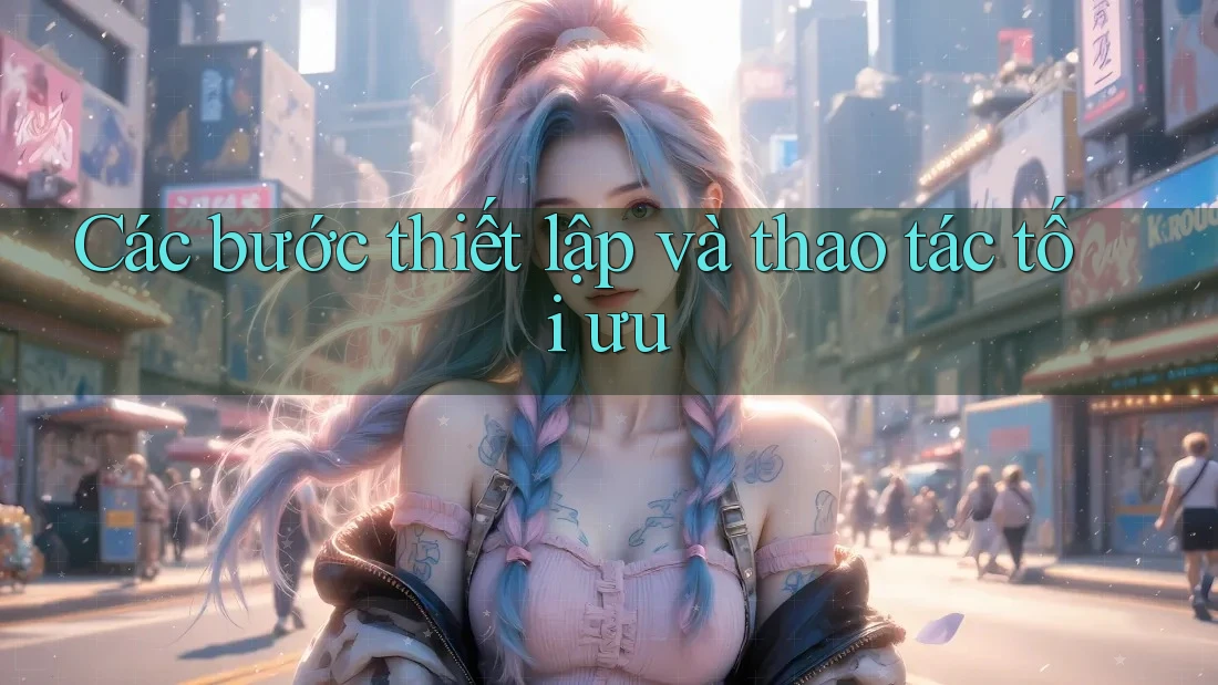 Các bước thiết lập và thao tác tối ưu