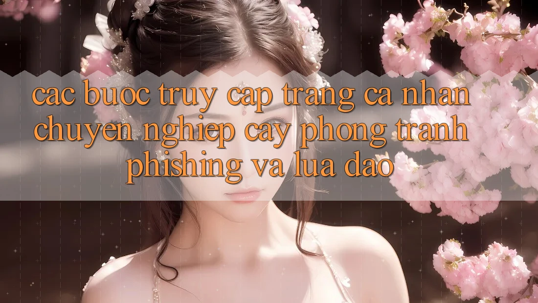 Các bước Truy cập trang cá nhân Chuyên nghiệp cậy - Phòng Tránh Phishing Và Lừa Đảo