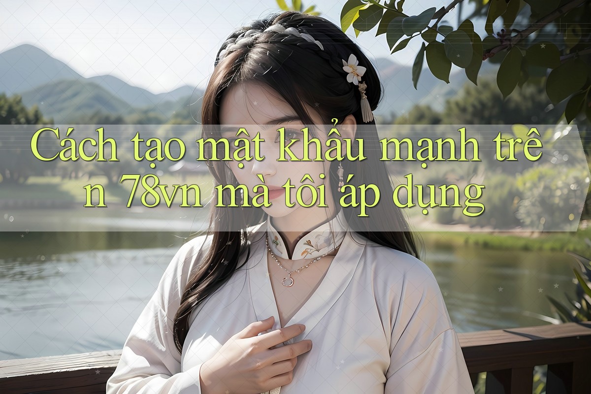 Cách tạo mật khẩu mạnh trên 78vn mà tôi áp dụng