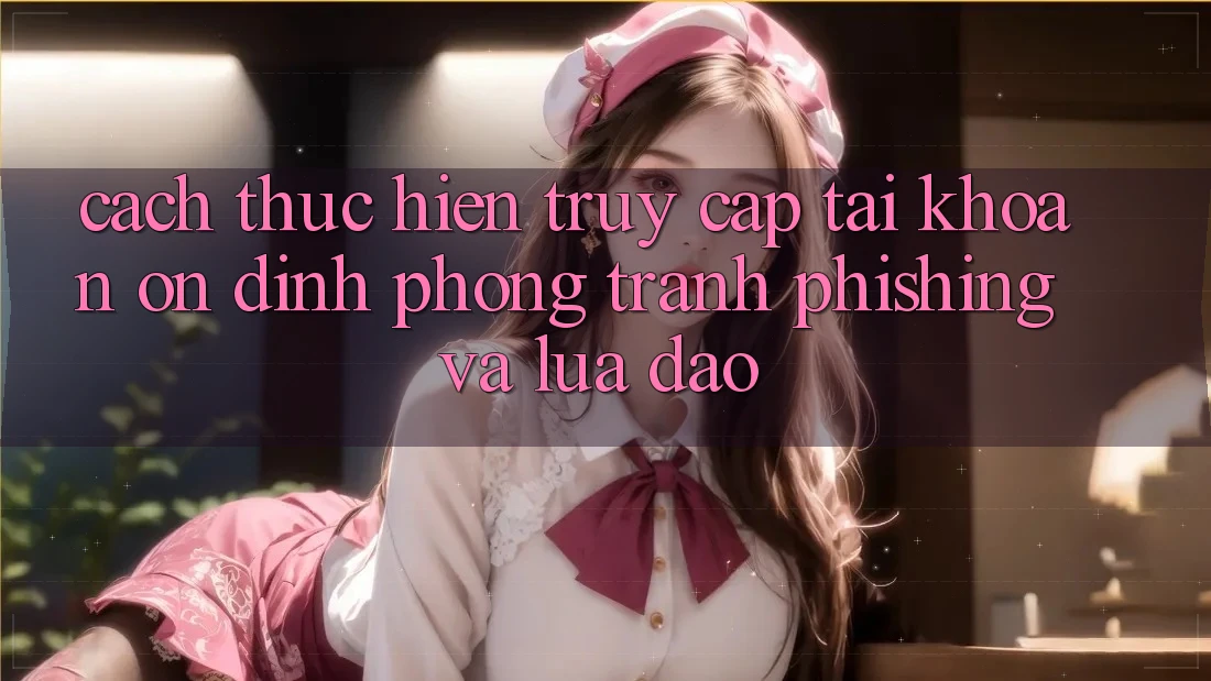 Cách thực hiện Truy cập tài khoản Ổn định - Phòng Tránh Phishing Và Lừa Đảo