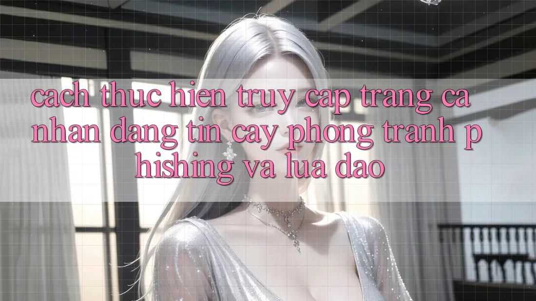Cách thực hiện Truy cập trang cá nhân Đáng tin cậy - Phòng Tránh Phishing Và Lừa Đảo