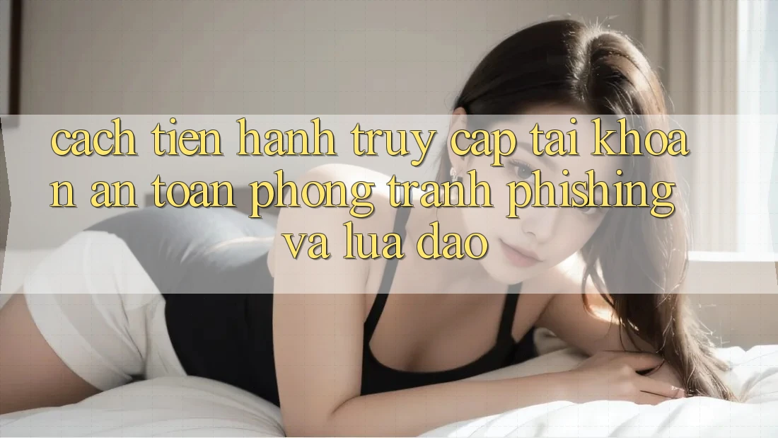 Cách tiến hành Truy cập tài khoản An Toàn - Phòng Tránh Phishing Và Lừa Đảo