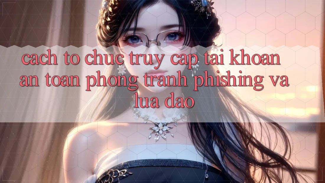 Cách tổ chức Truy cập tài khoản An Toàn - Phòng Tránh Phishing Và Lừa Đảo
