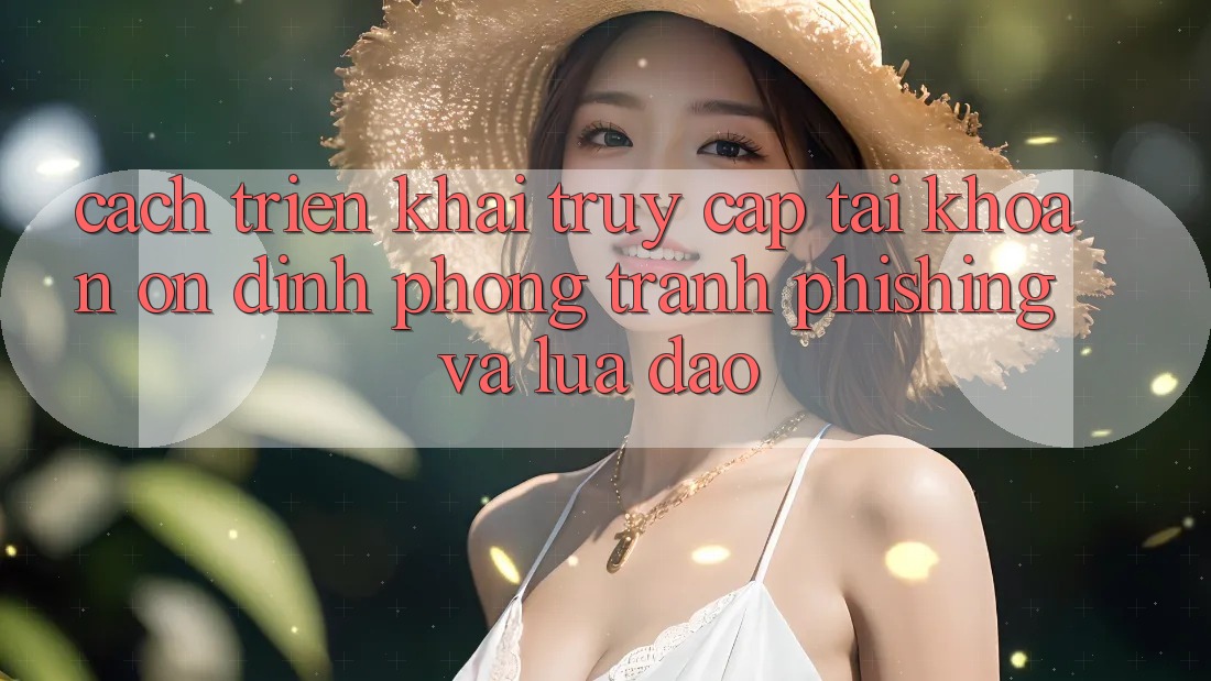 Cách triển khai Truy cập tài khoản Ổn định - Phòng Tránh Phishing Và Lừa Đảo