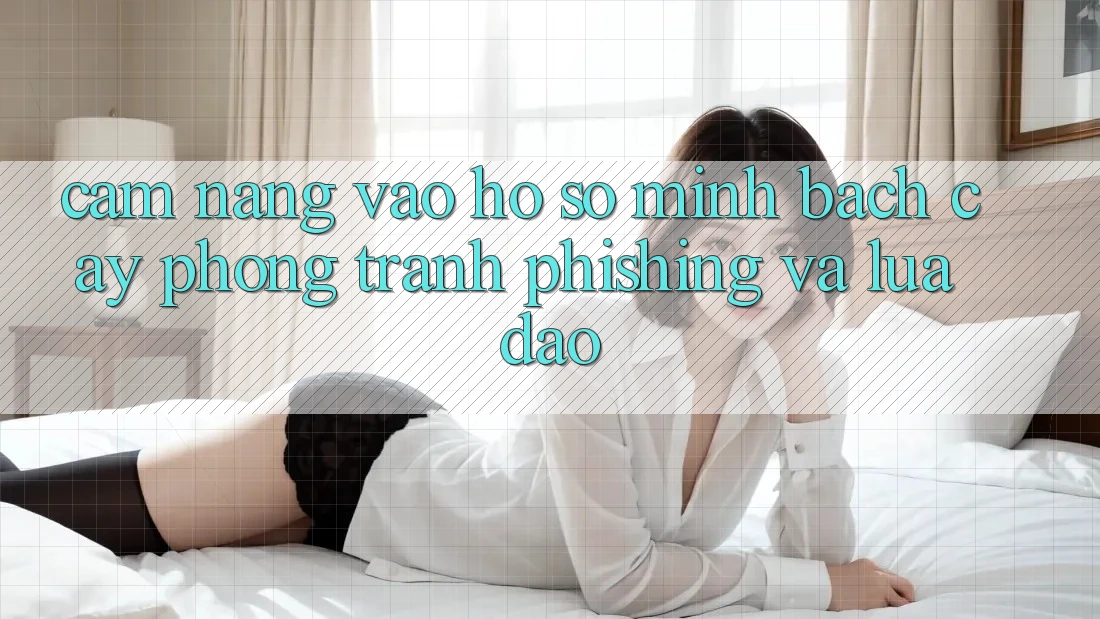Cẩm nang Vào hồ sơ Minh bạch cậy - Phòng Tránh Phishing Và Lừa Đảo