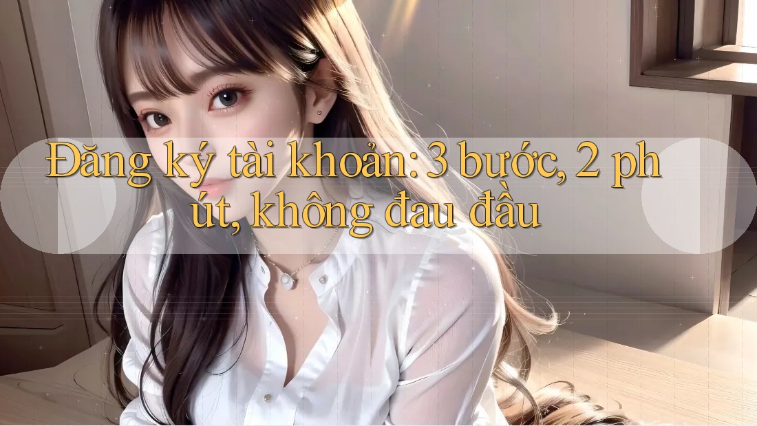 Đăng ký tài khoản: 3 bước, 2 phút, không đau đầu