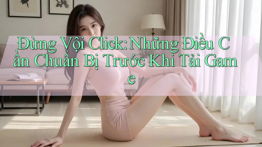 Đừng Vội Click: Những Điều Cần Chuẩn Bị Trước Khi Tải Game Đừng Vội Click: Những Điều Cần Chuẩn Bị Trước Khi Tải Game