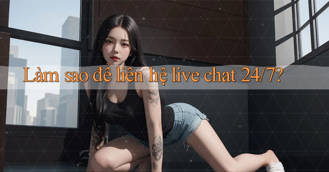 Làm sao để liên hệ live chat 24/7?
