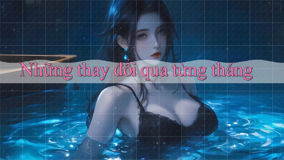 Những thay đổi qua từng tháng