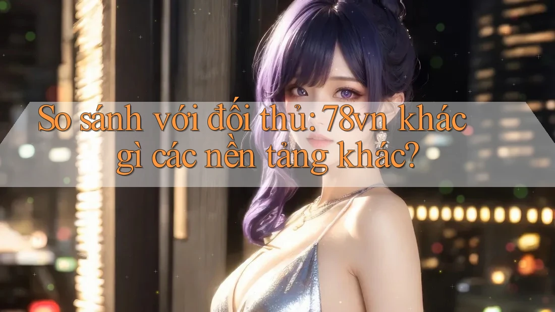 So sánh với đối thủ: 78vn khác gì các nền tảng khác?