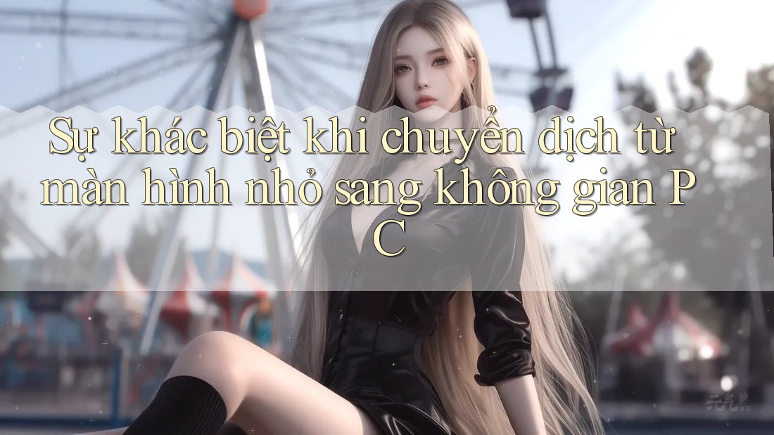 Sự khác biệt khi chuyển dịch từ màn hình nhỏ sang không gian PC