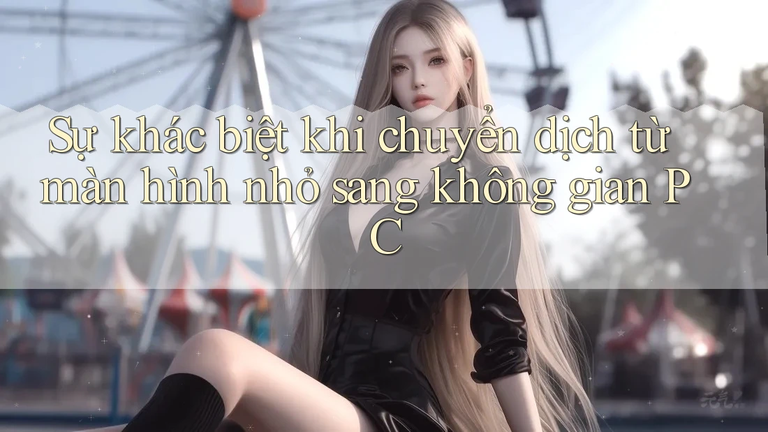 Sự khác biệt khi chuyển dịch từ màn hình nhỏ sang không gian PC