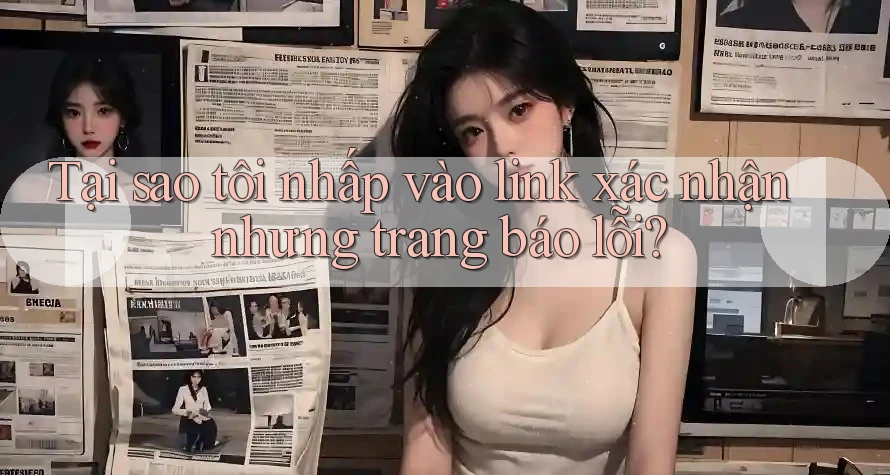 Tại sao tôi nhấp vào link xác nhận nhưng trang báo lỗi?