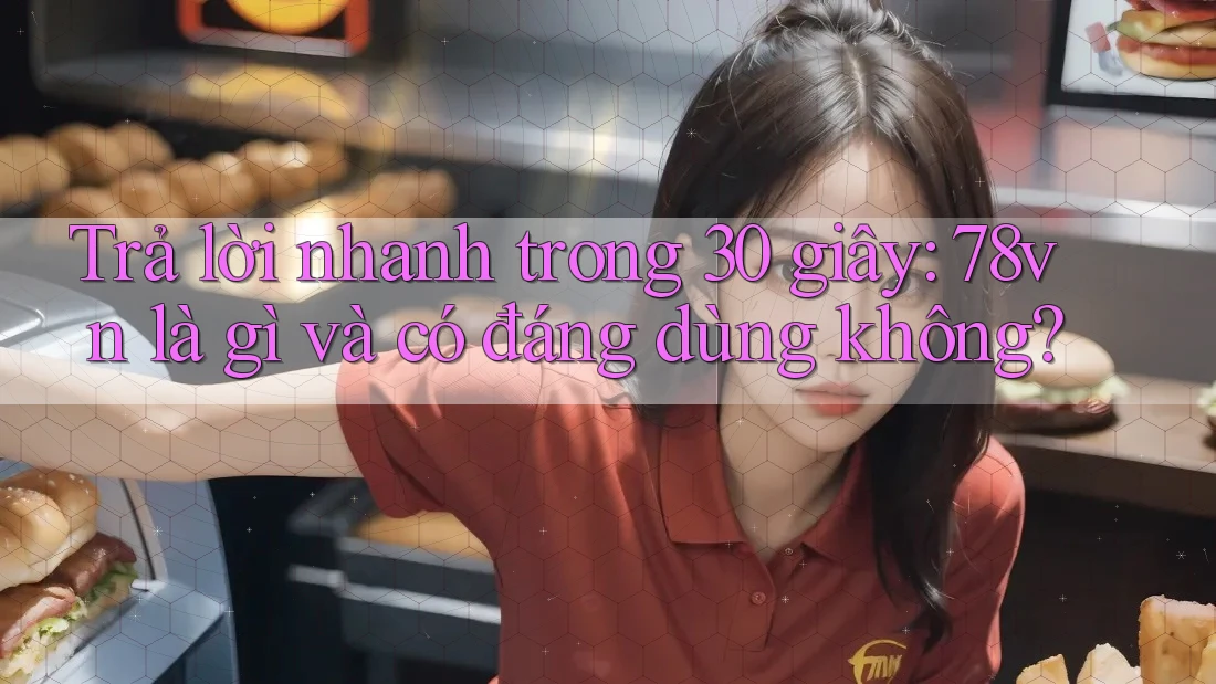 Trả lời nhanh trong 30 giây: 78vn là gì và có đáng dùng không?