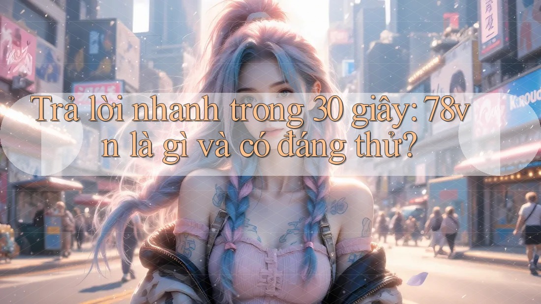 Trả lời nhanh trong 30 giây: 78vn là gì và có đáng thử?