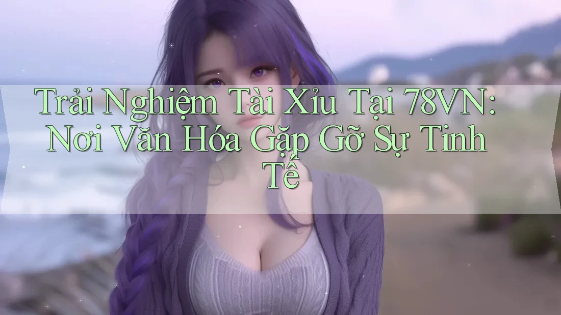 Trải Nghiệm Tài Xỉu Tại 78VN: Nơi Văn Hóa Gặp Gỡ Sự Tinh Tế