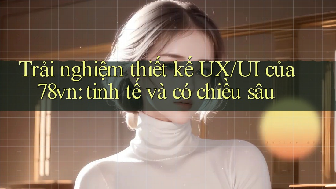 Trải nghiệm thiết kế UX/UI của 78vn: tinh tế và có chiều sâu